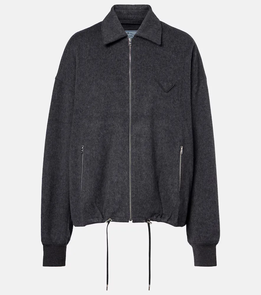 Wool and Cashmere Blouson Jacket