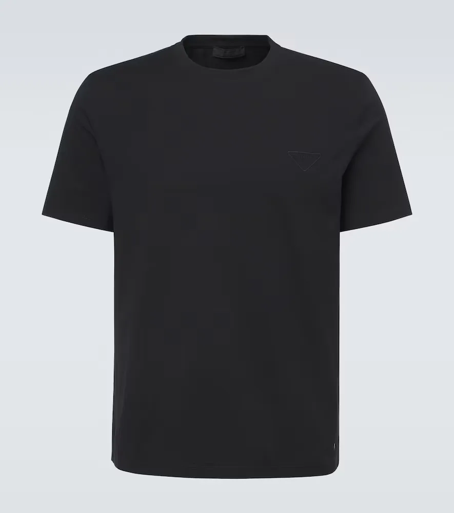 Cotton-Blend Jersey T-Shirt by Prada