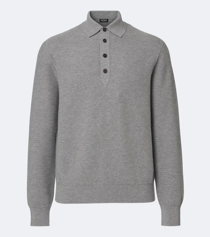 Cashmere Polo Sweater