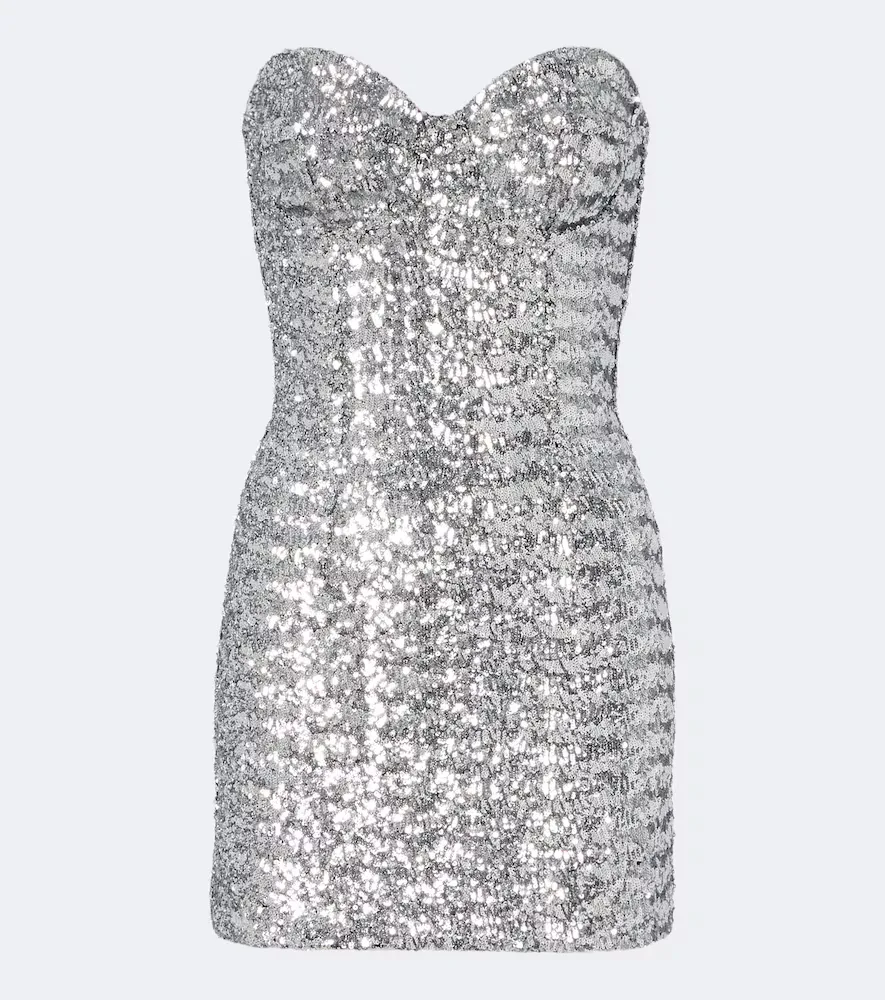 Sequined Bustier Dress by Dolce&Gabbana
