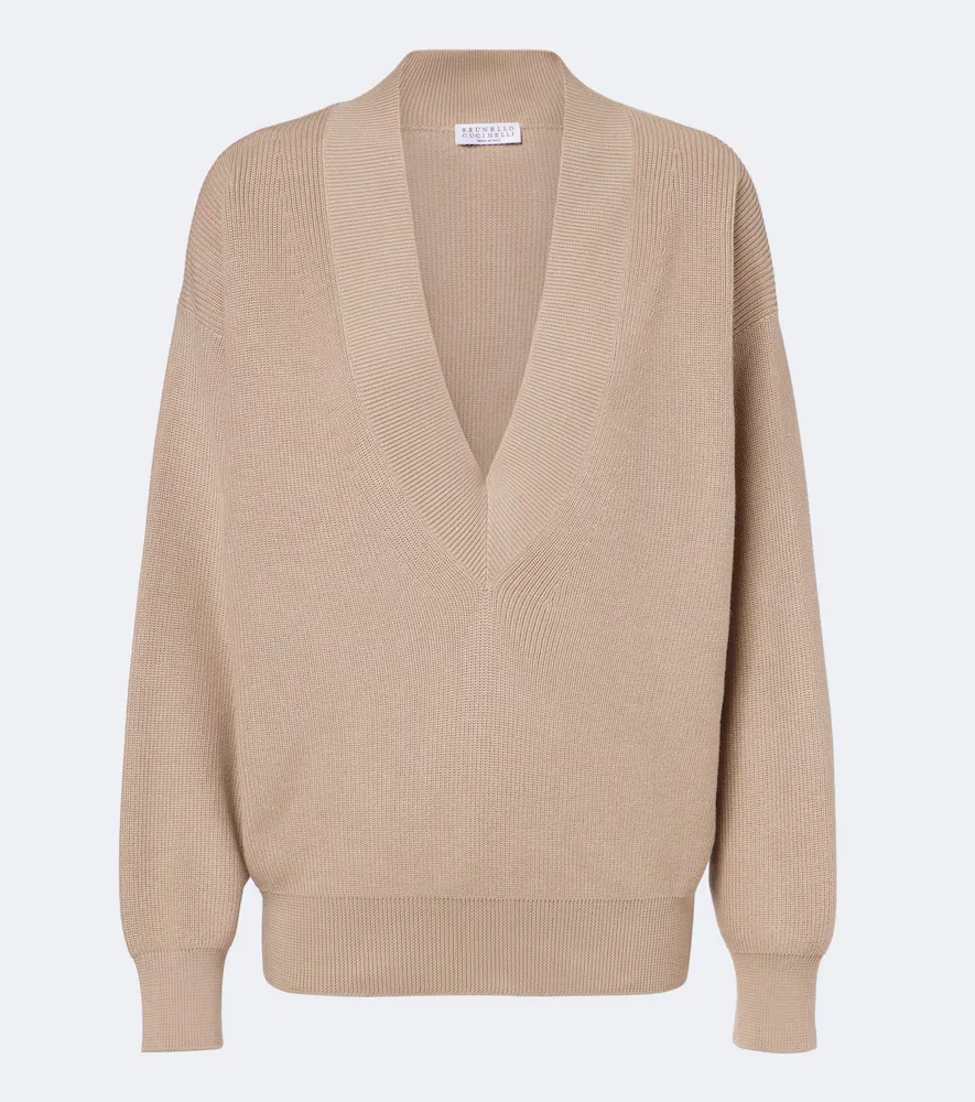 Monili Cotton Sweater by Brunello Cucinelli