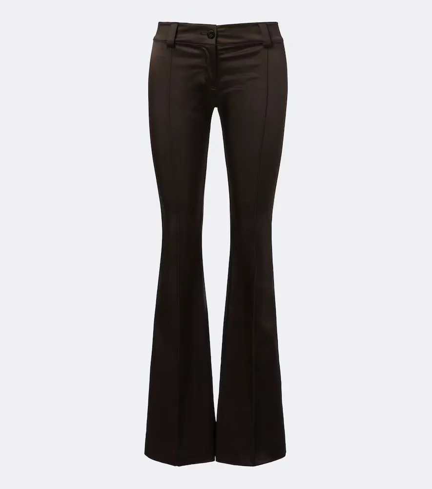 Duchess Satin Flared Pants by Gucci