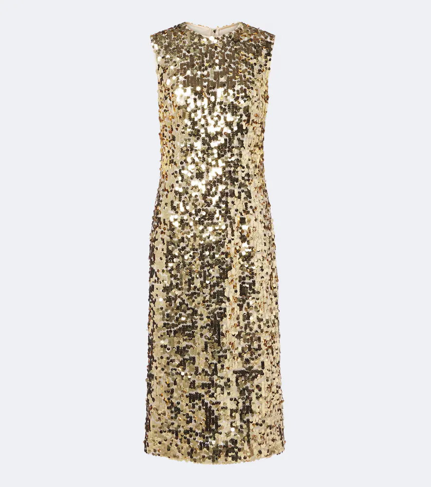 Sequined Midi Dress by Dolce&Gabbana