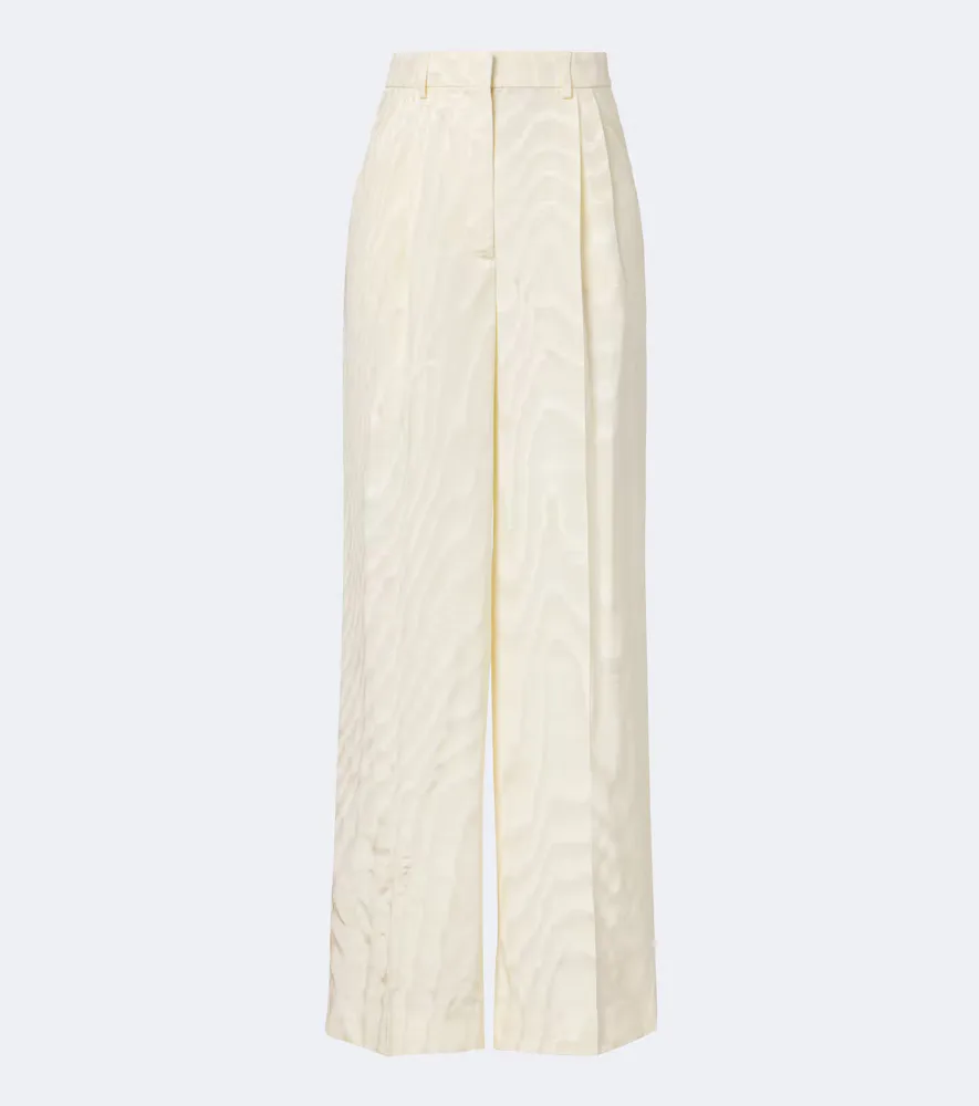Pleated Moir Pants