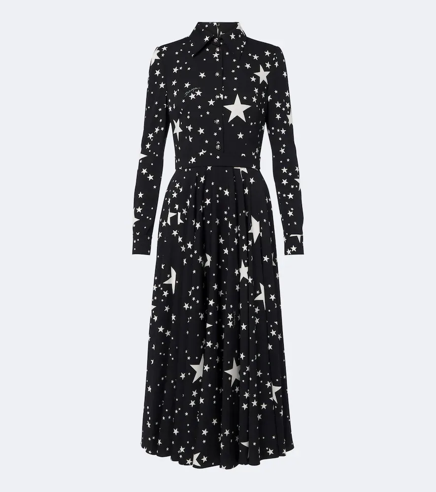 Belted Printed Silk-Blend Shirt Dress by Dolce&Gabbana