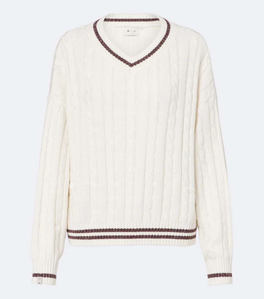 Millie Cable-Knit Cotton Sweater by The Upside
