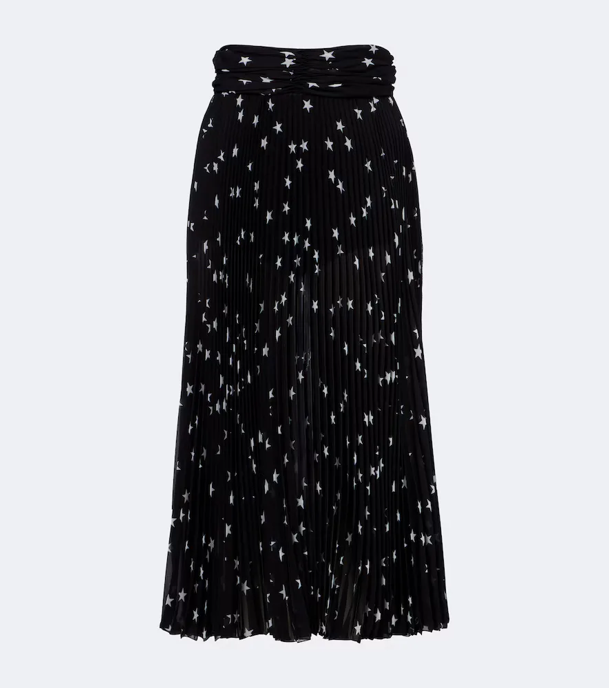 Plissé Printed Midi Skirt by Dolce&Gabbana