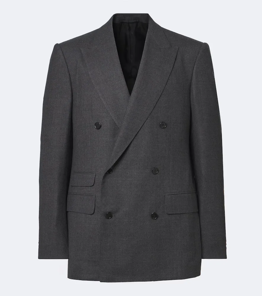 Double-Breasted Wool and Cashmere Blazer by Dunhill