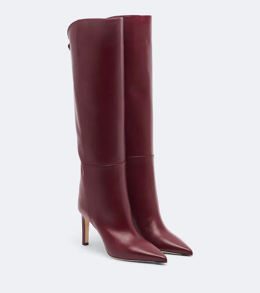Alizze Leather Knee-High Boots