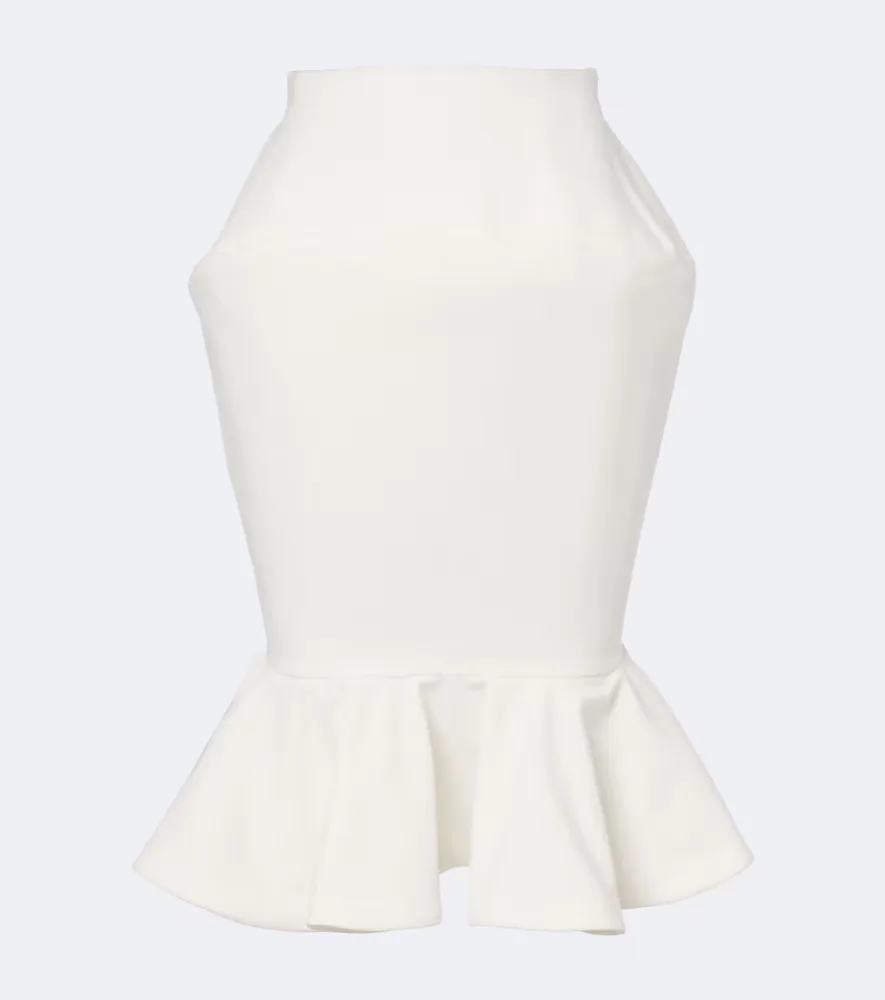 Palmier Ruffled Midi Skirt by JACQUEMUS