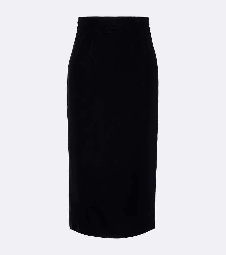 Velvet Pencil Skirt by Dolce&Gabbana