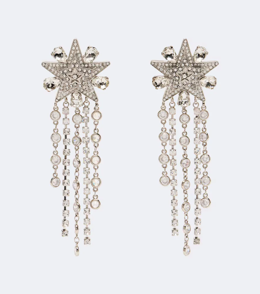 Star Embellished Clip-On Drop Earrings by Dolce&Gabbana