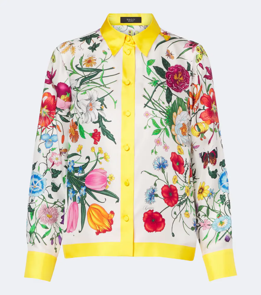 Flora Silk Shirt by Gucci