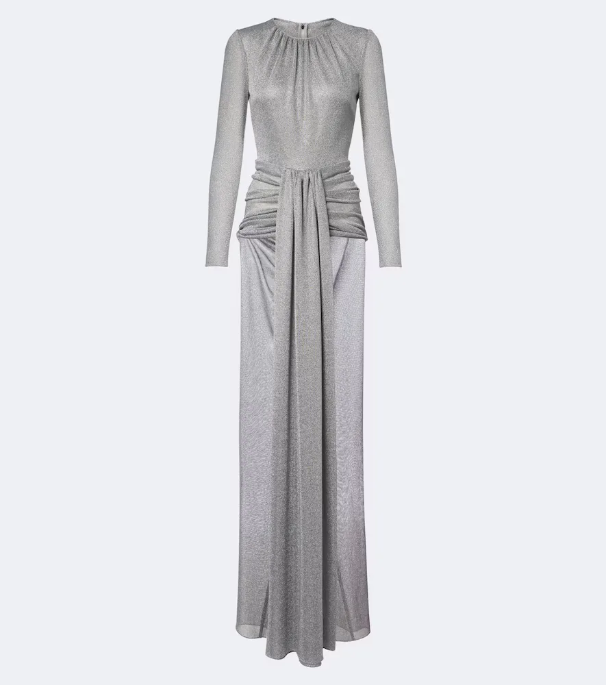 Draped Lam Gown