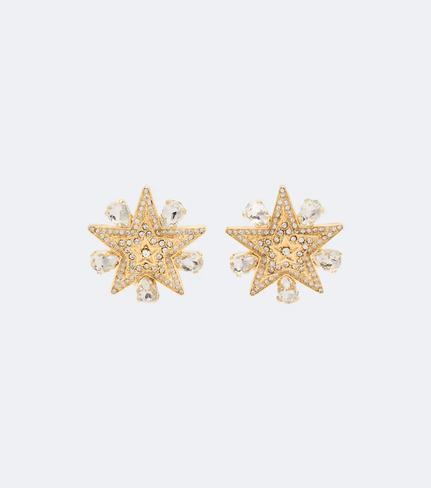 Starbust Crystal-Embellished Clip-On Earrings by Dolce&Gabbana