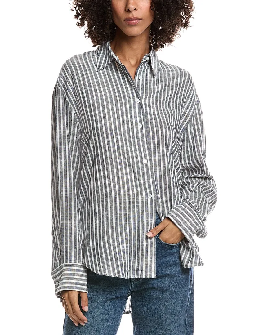 Linen-Blend Shirt