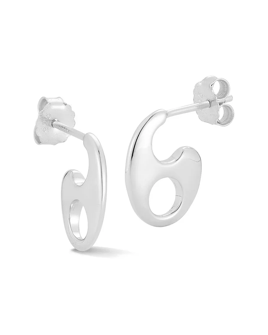 Silver Mariner Link Earrings by Glaze Jewelry