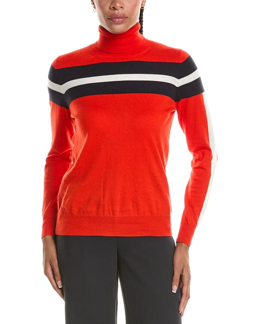 Stripe Roll Neck Cashmere-Blend Sweater by Npeal