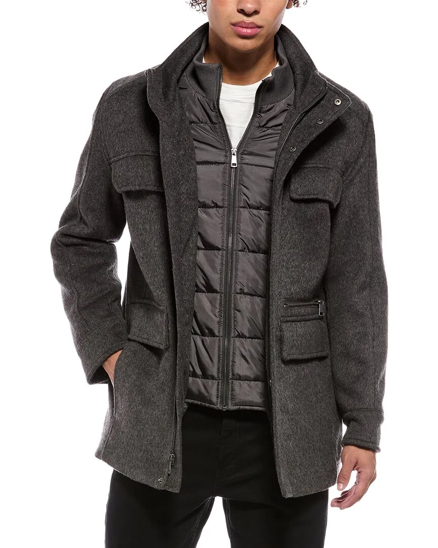 Wool-Blend Field Coat