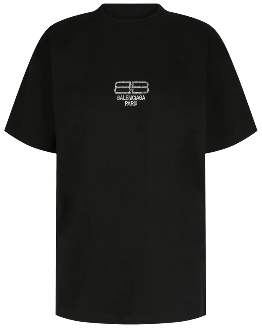 Bb Paris Rhinestone T-Shirt by Balenciaga
