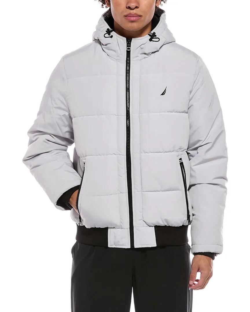Mix-Quilted Bomber Jacket by Nautica