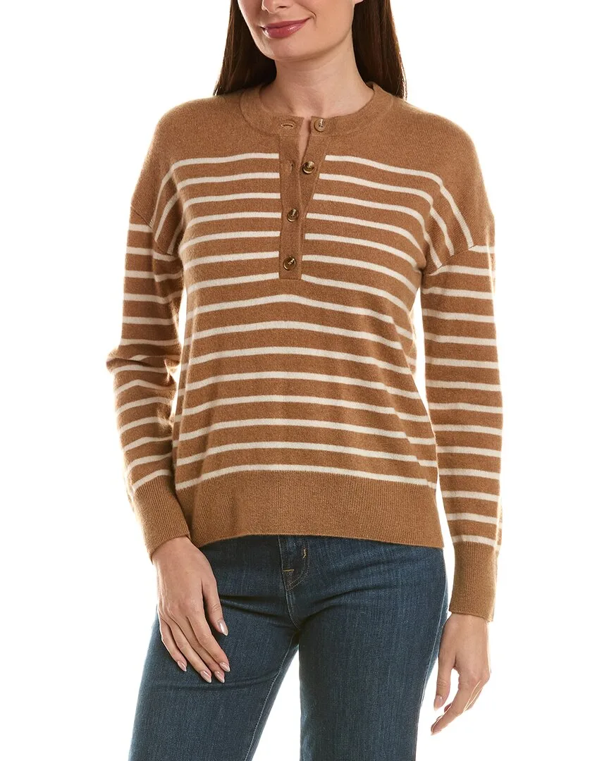 100% Cashmere Henley Sweater