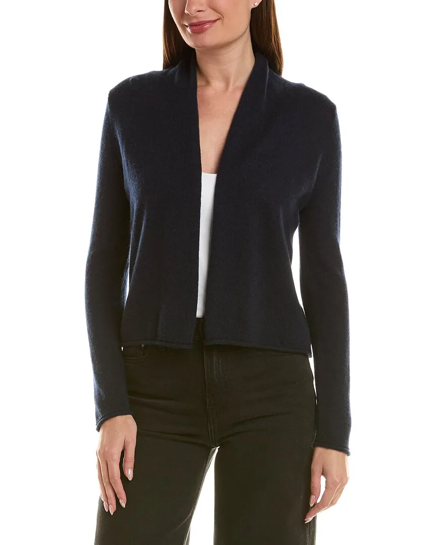 Short 100% Cashmere Open Cardigan by Incashmere