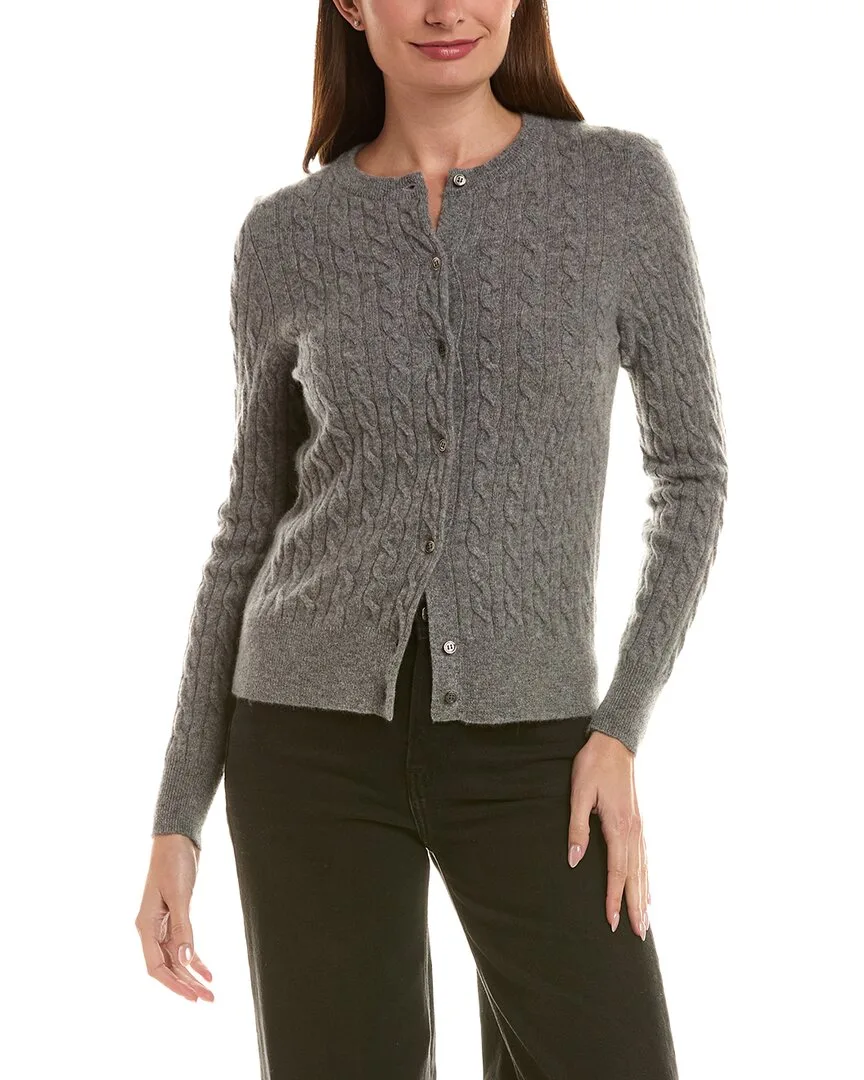 Cable 100% Cashmere Cardigan