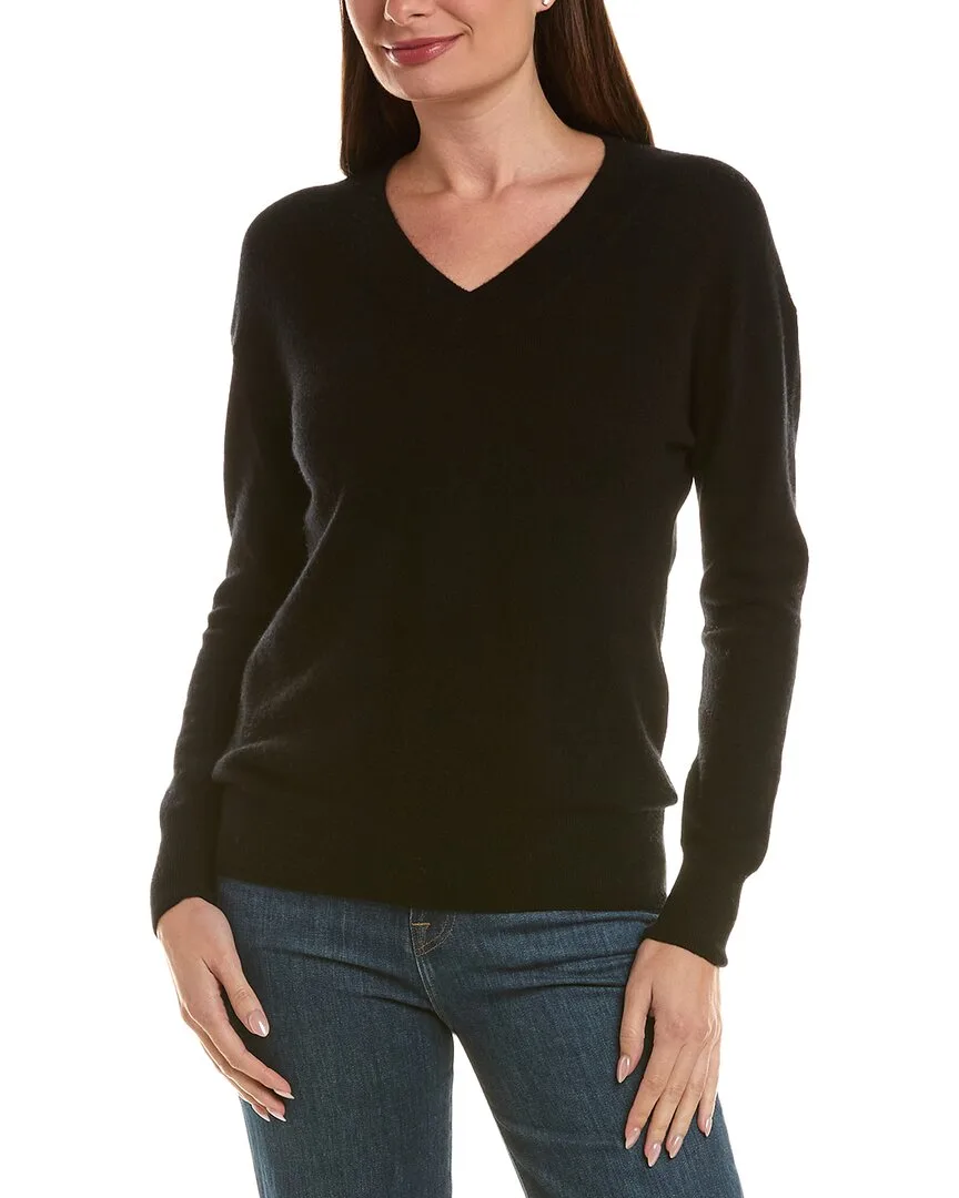 High V-Neck 100% Cashmere Sweater