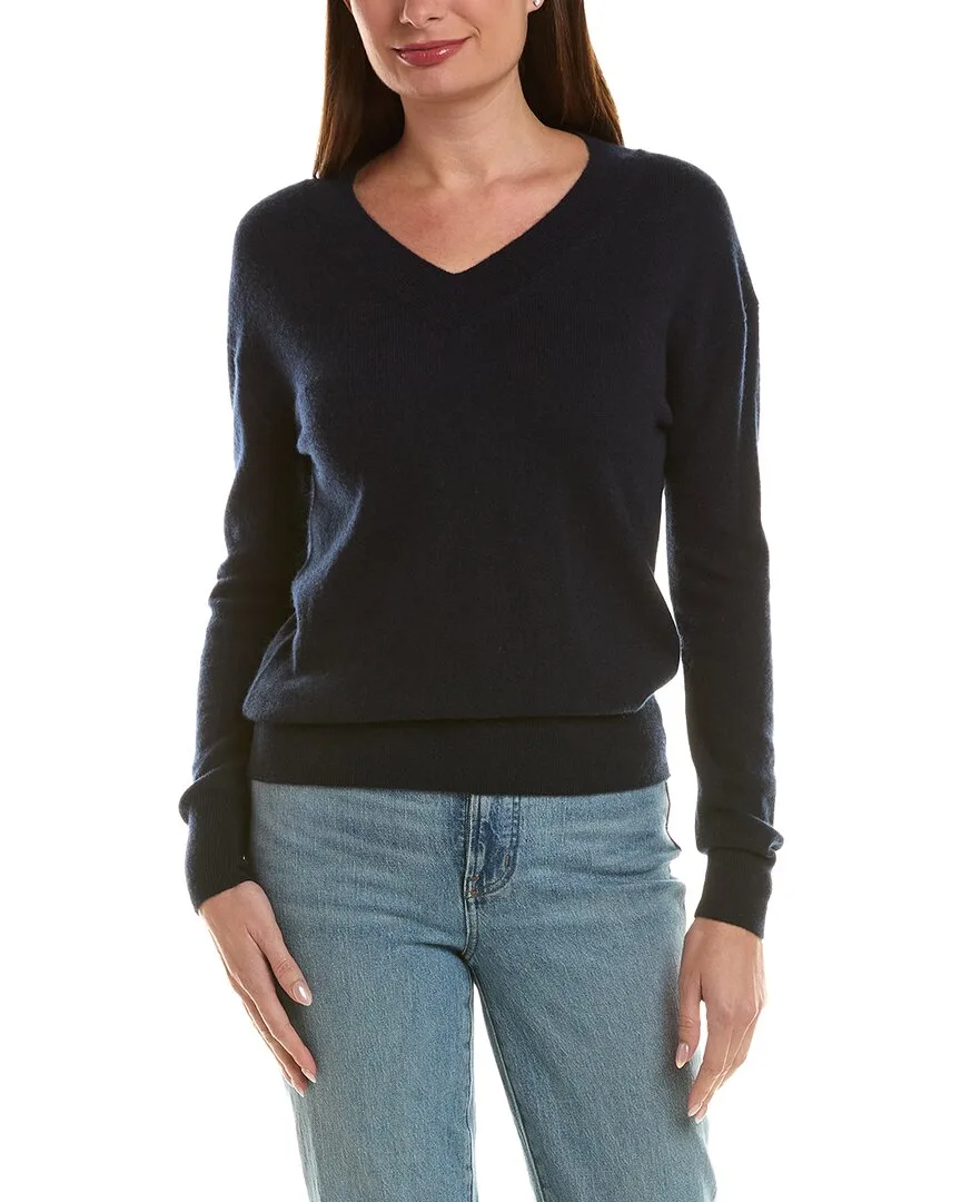 High V-Neck 100% Cashmere Sweater