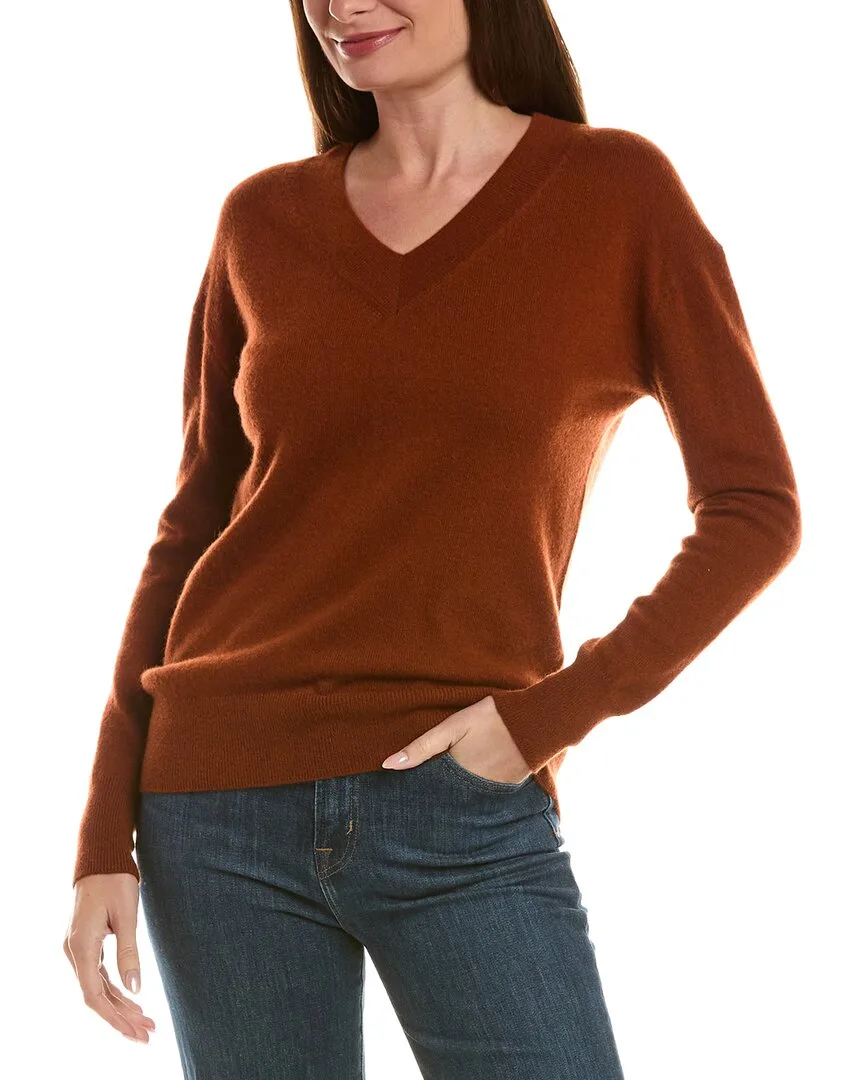 High V-Neck 100% Cashmere Sweater