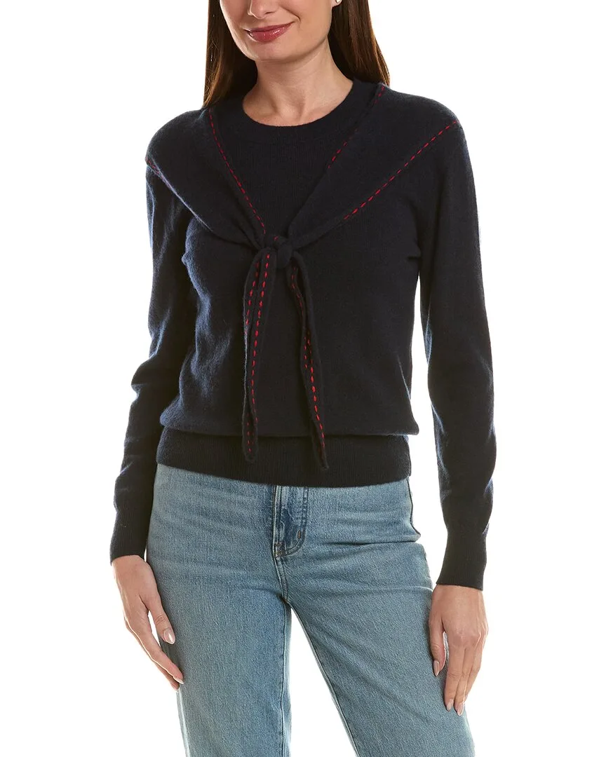 100% Cashmere Scarf Sweater by Incashmere