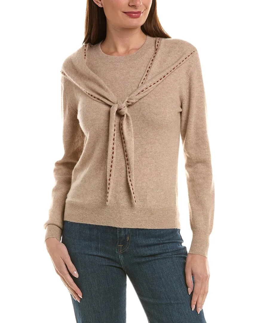 100% Cashmere Scarf Sweater by Incashmere