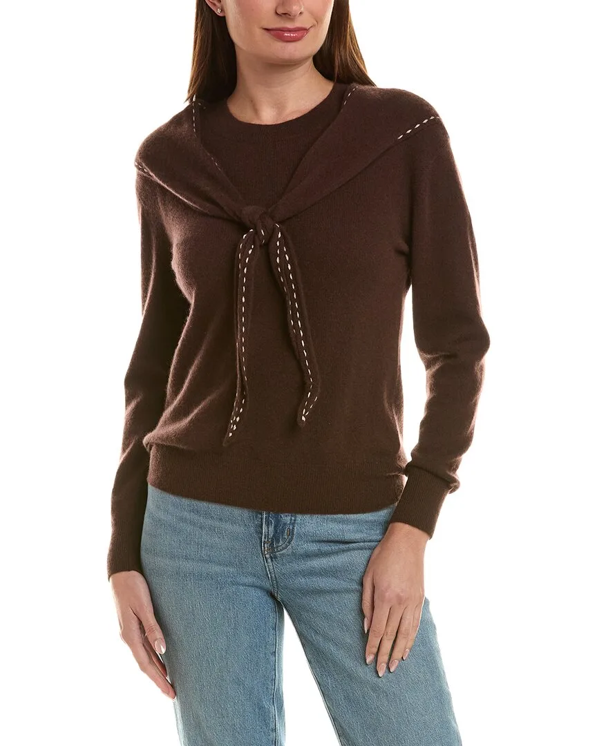 100% Cashmere Scarf Sweater by Incashmere