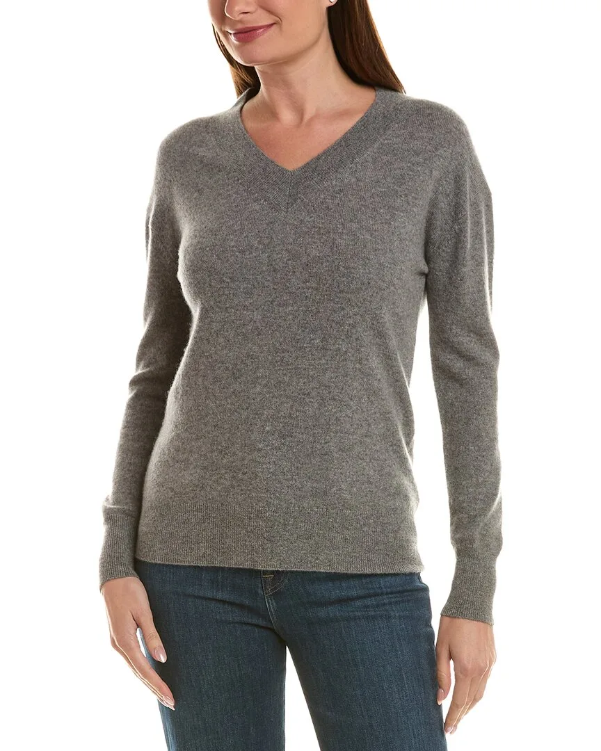 High V-Neck 100% Cashmere Sweater