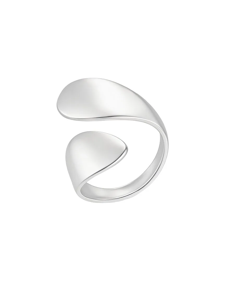 Tarnish Resistant Silver Overlap Petals Ring by Adornia