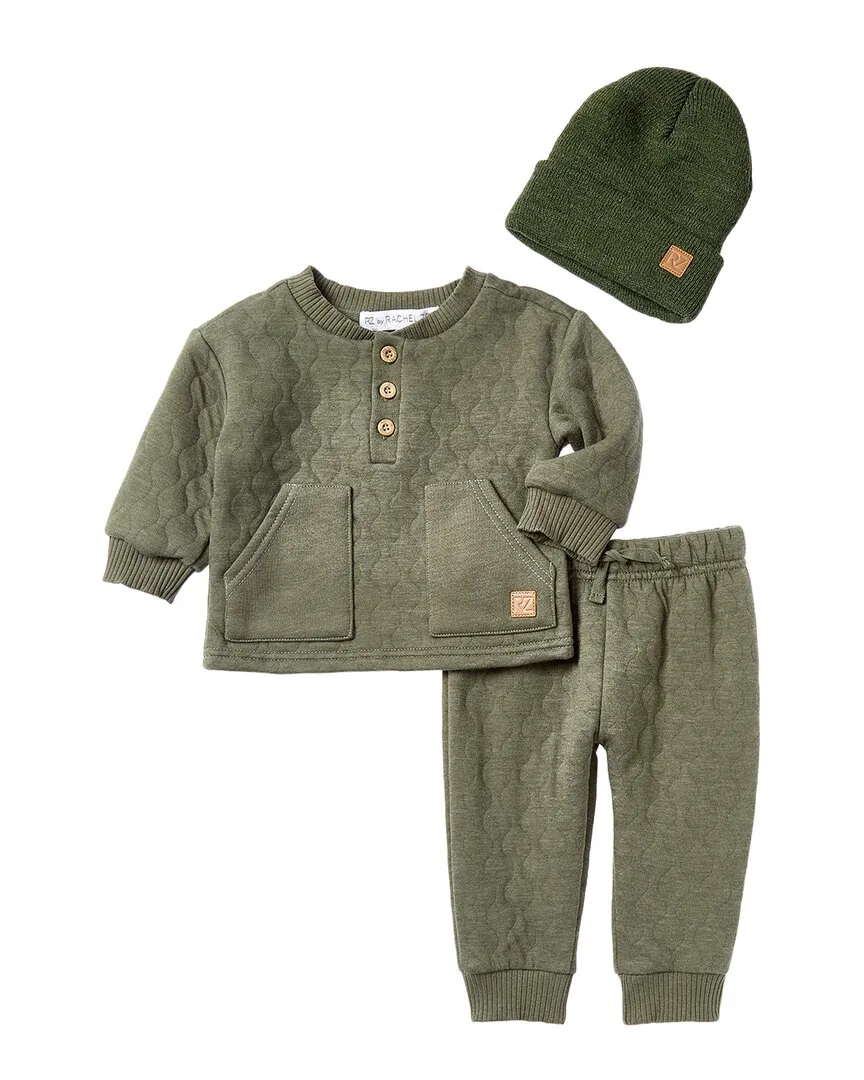 3Pc Quilted Jogger Set by Rachel Zoe