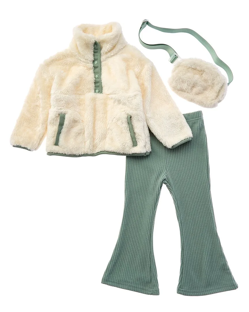 3Pc Sherpa Pullover Set by Rachel Zoe