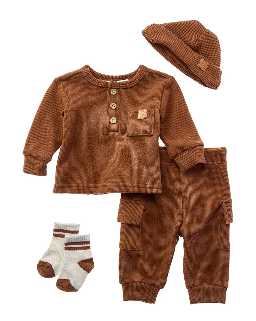 4Pc Brushed Thermal Jogger Set by Rachel Zoe