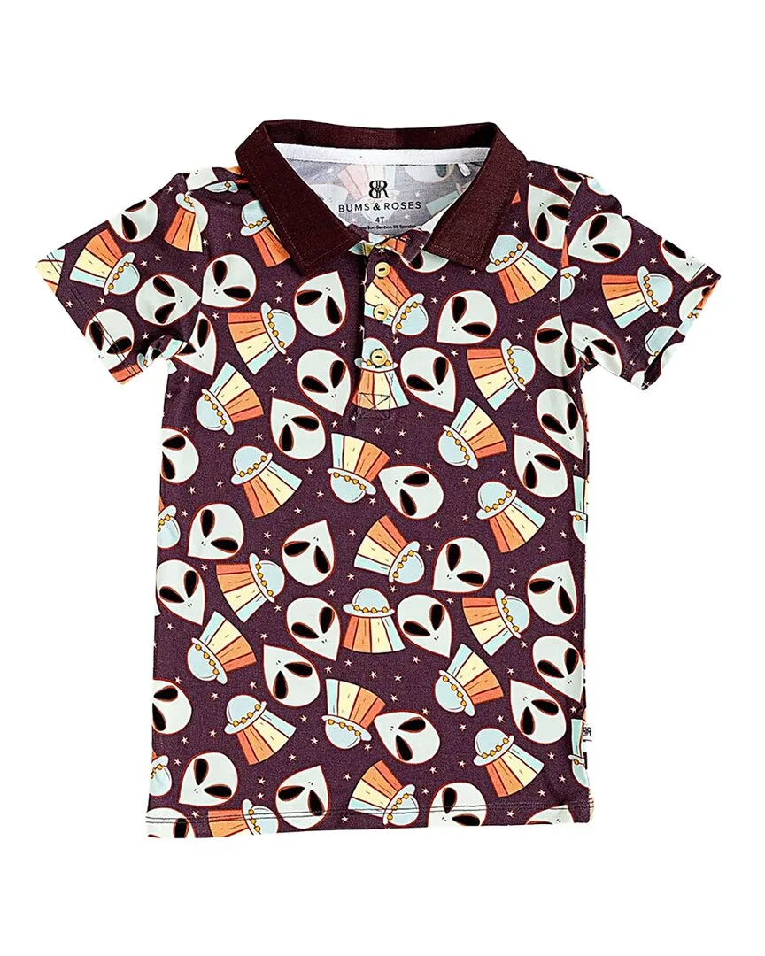 Cosmic in Peace Bamboo Polo by Bums & Roses