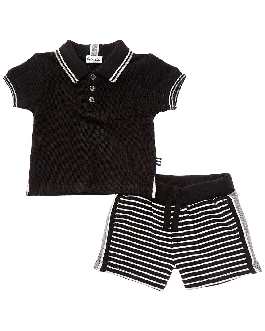 2Pc Bennett Stripe Short Set by Splendid