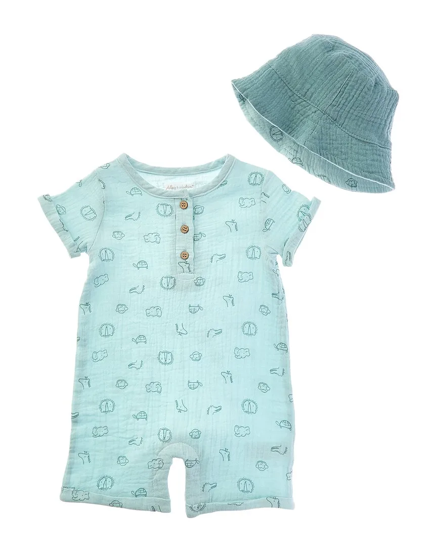 2Pc Romper & Hat Set by Adley & Hudson