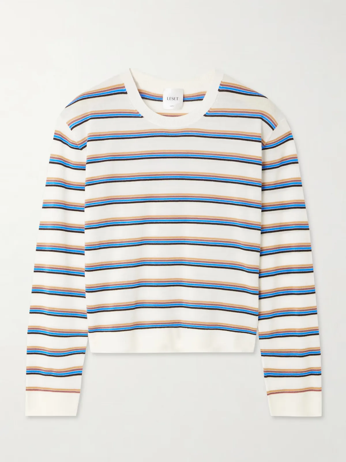 - James Striped Merino Wool Sweater -