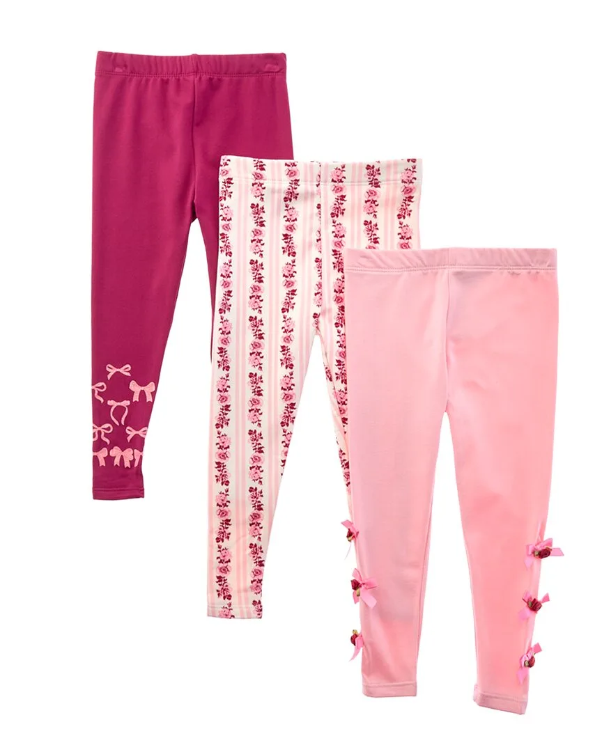 3Pk Coquette Brushed Fleece Legging by Freestyle