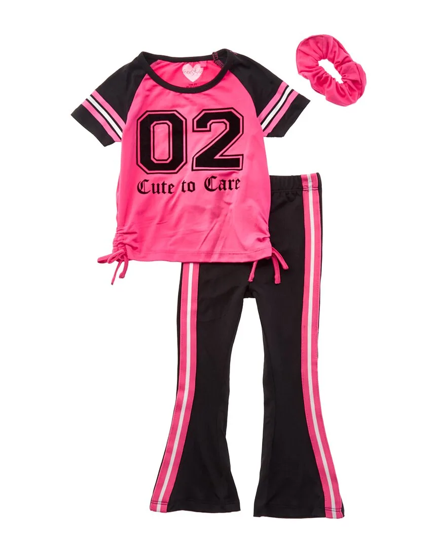 3Pc Too Cute to Care Legging Set by Freestyle