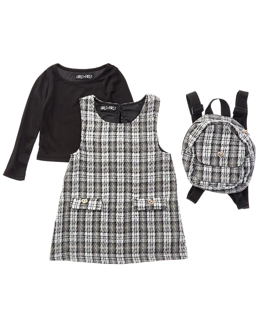 3Pc the Craft Boucle Jumper Dress Set by Freestyle