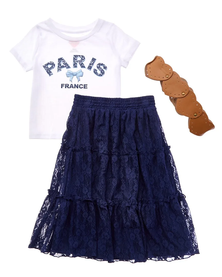 3Pc Paris Lace Maxi Skirt Set by Freestyle