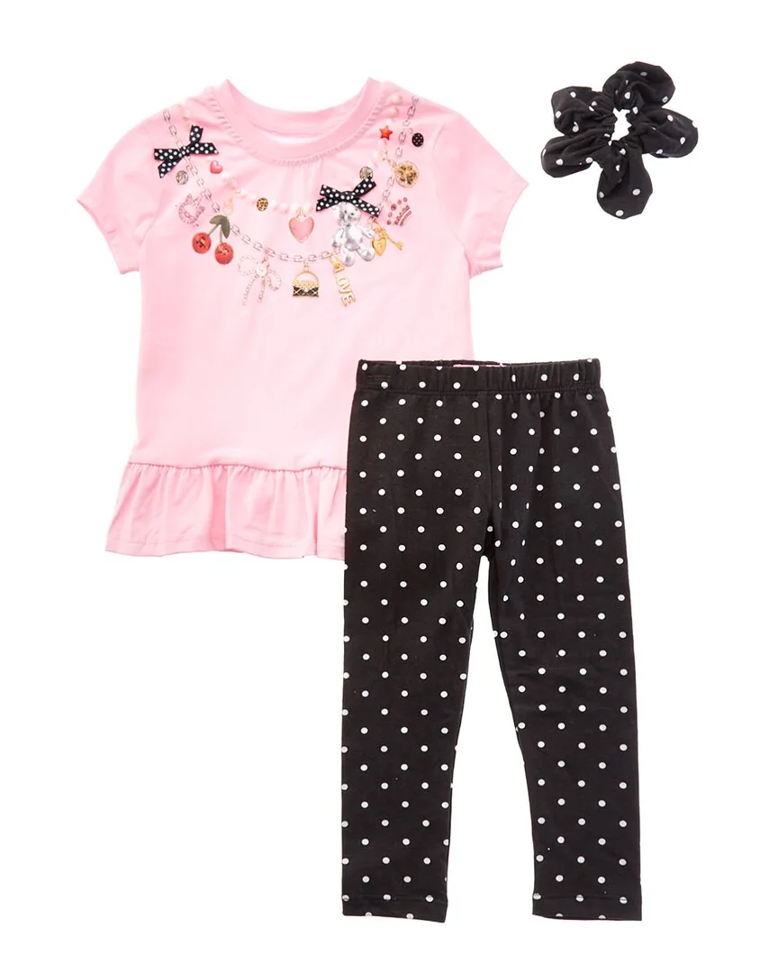 2Pc Girly Girl T-Shirt & Legging Set by Freestyle