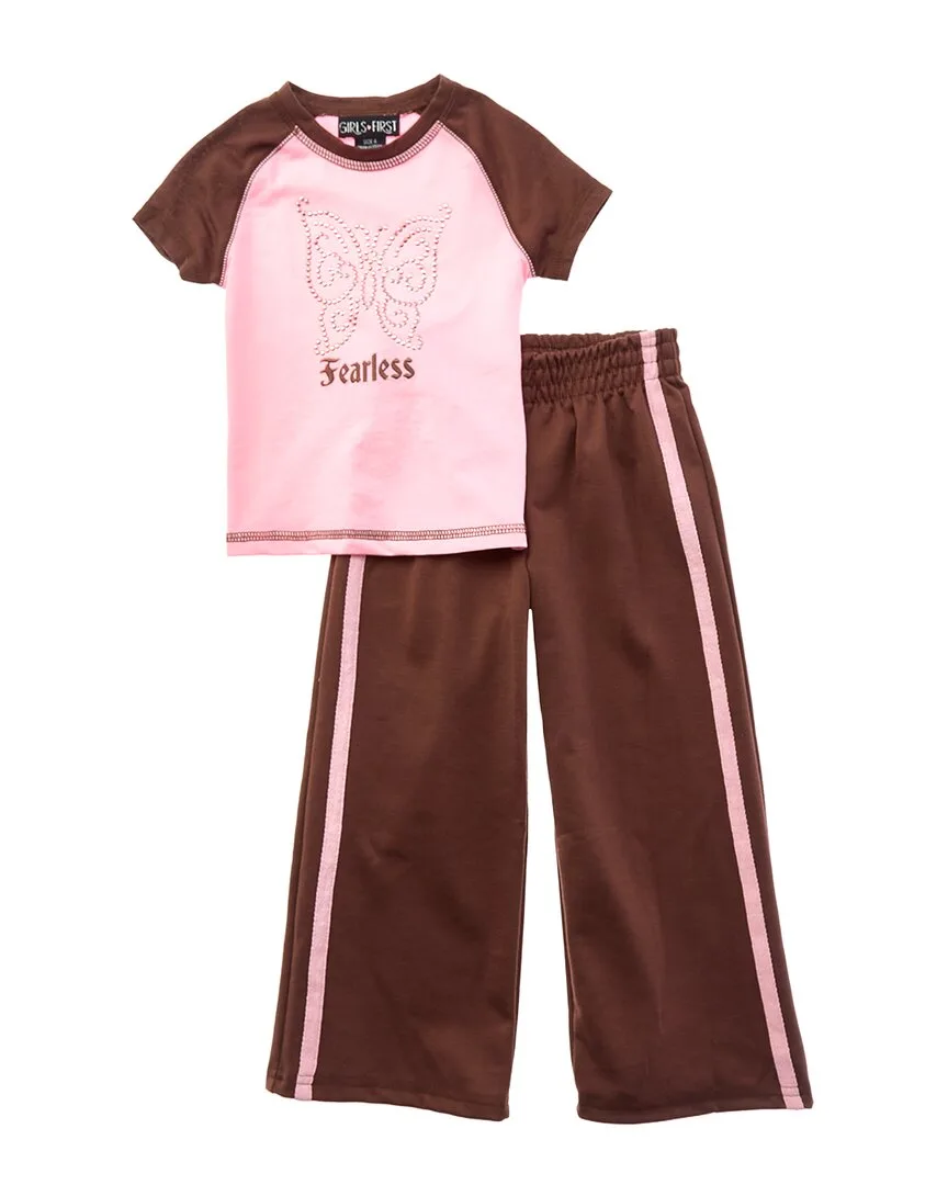3Pc Y2k Cool Knit T-Shirt & Pant Set by Freestyle