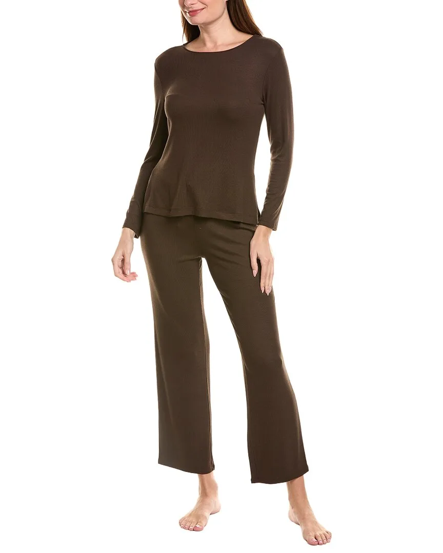 2Pc Bamboo Long Sleeve Pajama Set by Natori